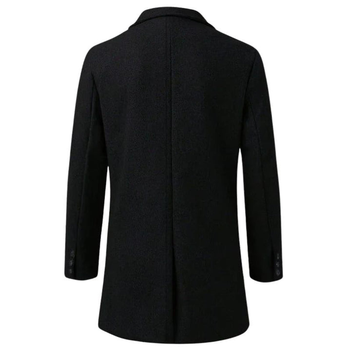 Herren Formeller Wintermantel mit Isolierendem Futter – Langes Modell