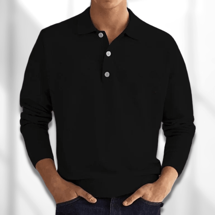 Herren Klassisches Polo Shirt - Langarm