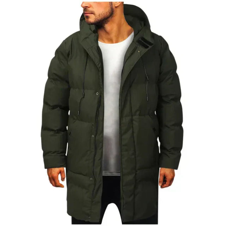 Herren Langer Parka Jacke - Gefüttert
