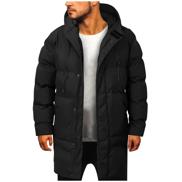 Herren Langer Parka Jacke - Gefüttert