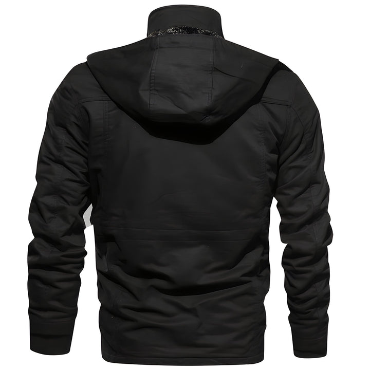 Herren Militärjacke mit mehreren Taschen – Kurzes Modell