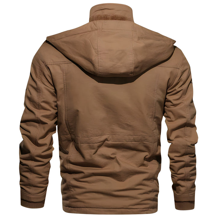 Herren Militärjacke mit mehreren Taschen – Kurzes Modell