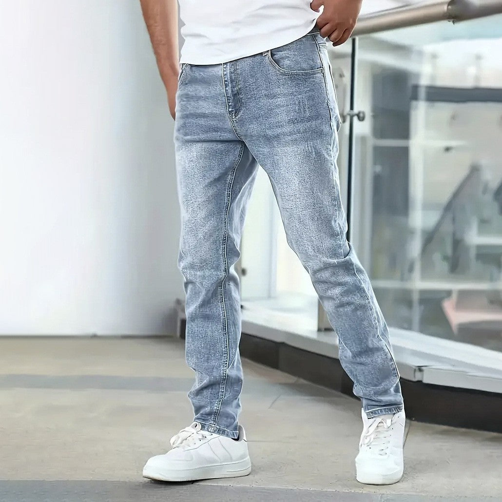 Herren Slim Fit Destroyed Jeans - Stretch