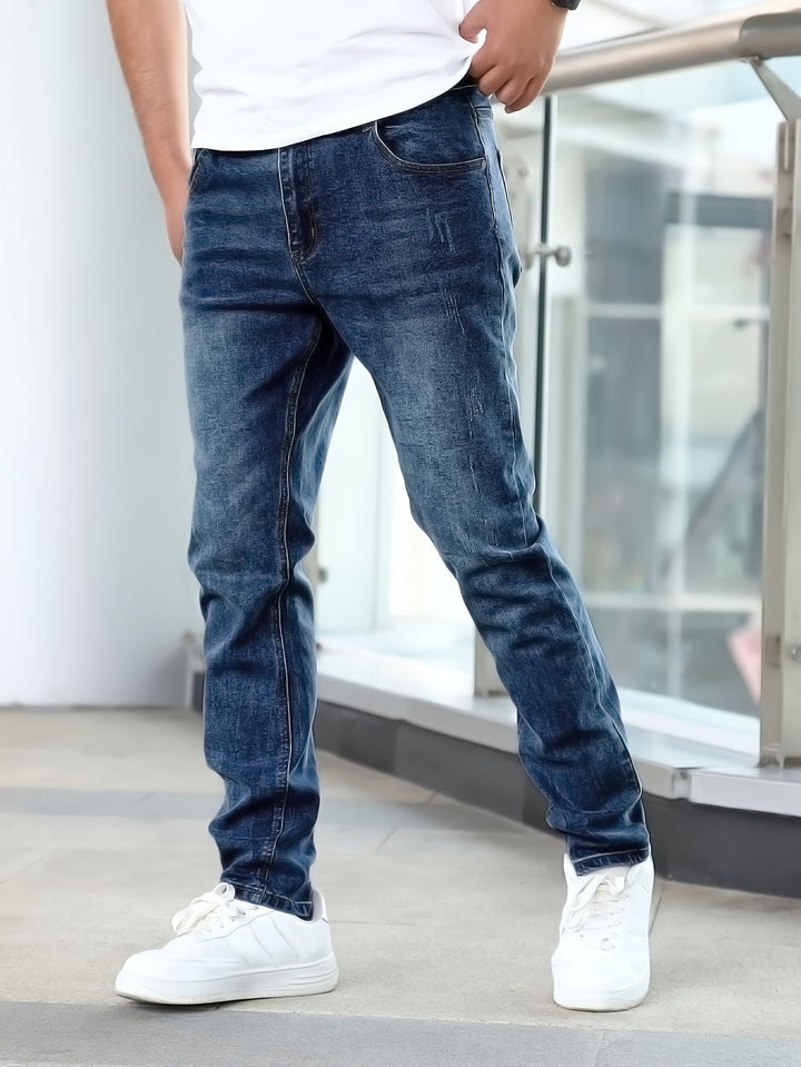Herren Slim Fit Destroyed Jeans - Stretch