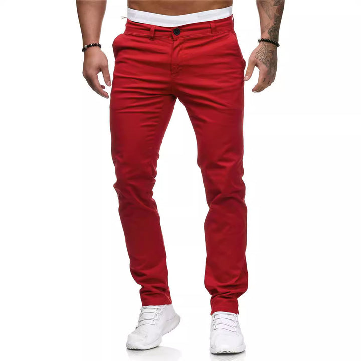 Herren Slim Fit Gerade Beinform Hose - Stretch