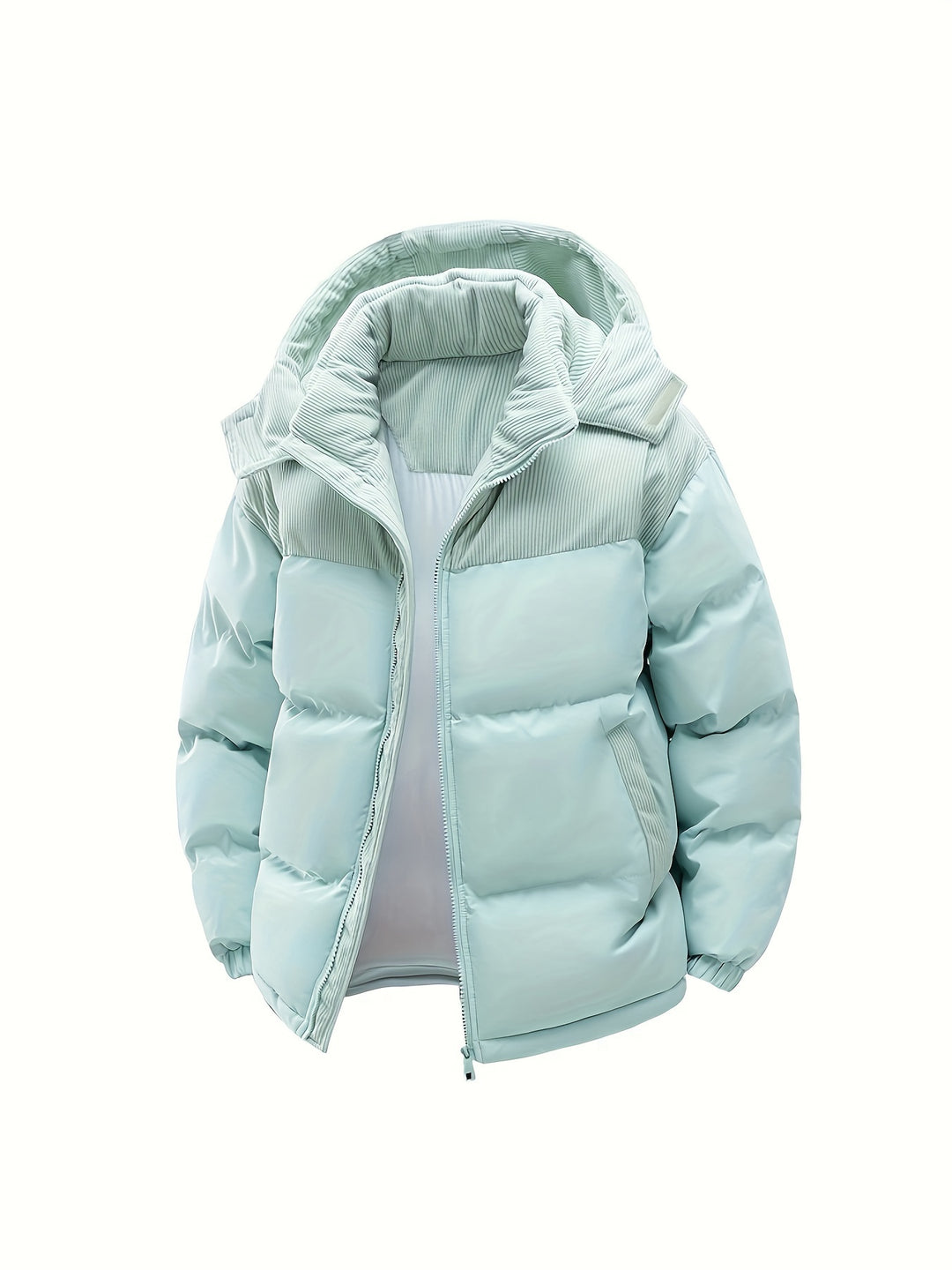 Herren Steppjacke mit Kapuze – Kurzes Modell