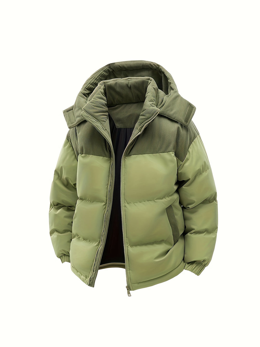 Herren Steppjacke mit Kapuze – Kurzes Modell