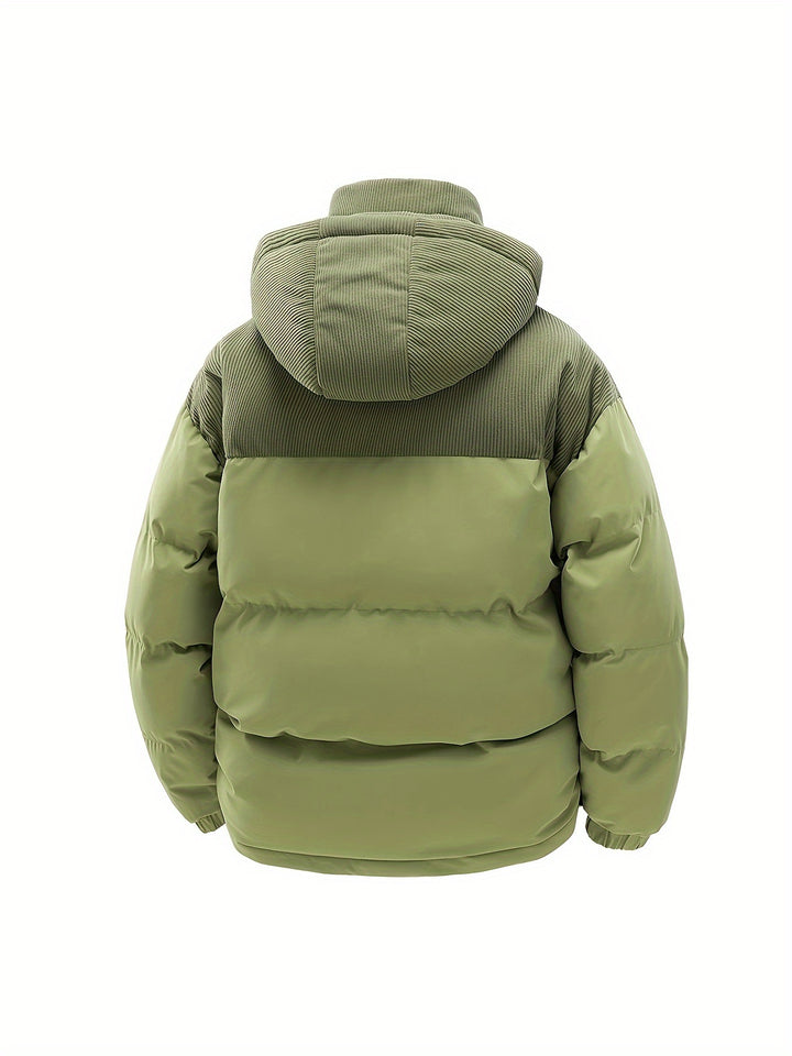 Herren Steppjacke mit Kapuze – Kurzes Modell
