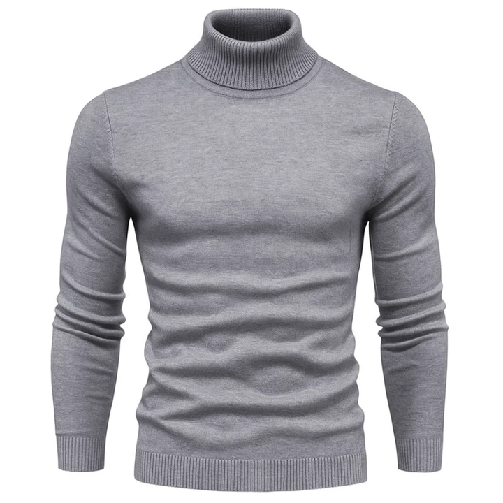 Herren Strickpullover mit Rollkragen – Stehkragen