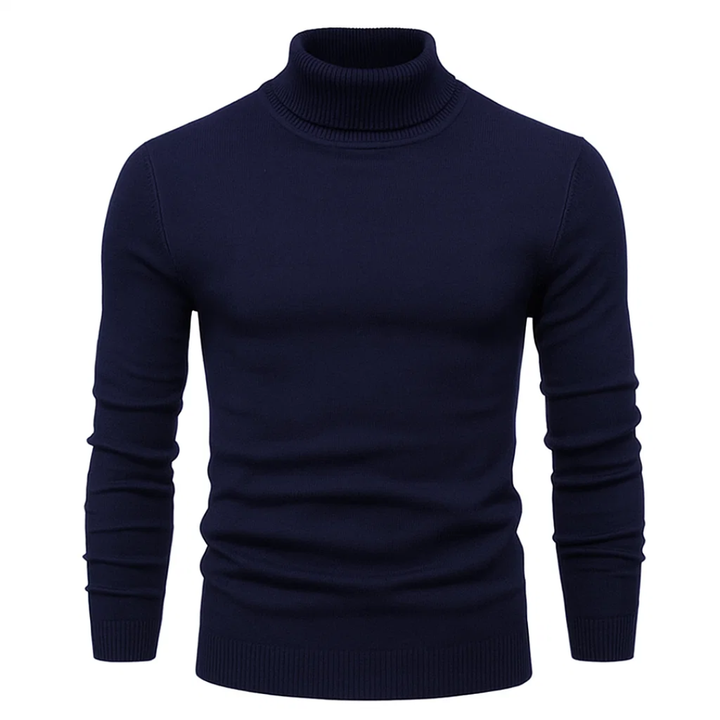 Herren Strickpullover mit Rollkragen – Stehkragen
