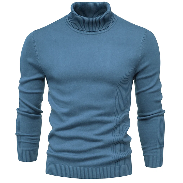 Herren Strickpullover mit Rollkragen – Stehkragen