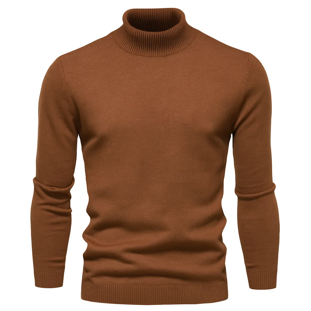 Herren Strickpullover mit Rollkragen – Stehkragen