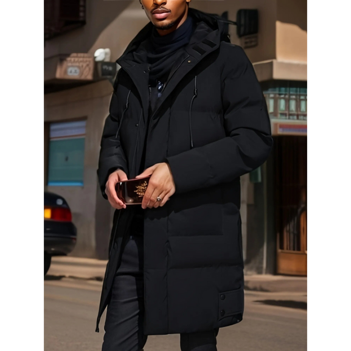 Herren Winterparka mit Kapuze – Langes Modell