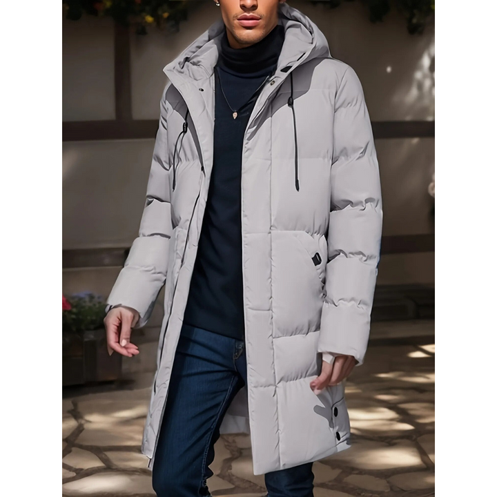 Herren Winterparka mit Kapuze – Langes Modell