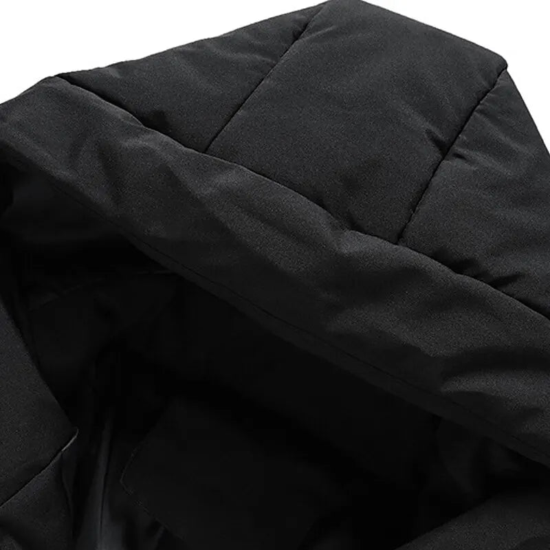 Herren Tactical Puffer Winterjacke mit Kapuze – Kurzes Modell