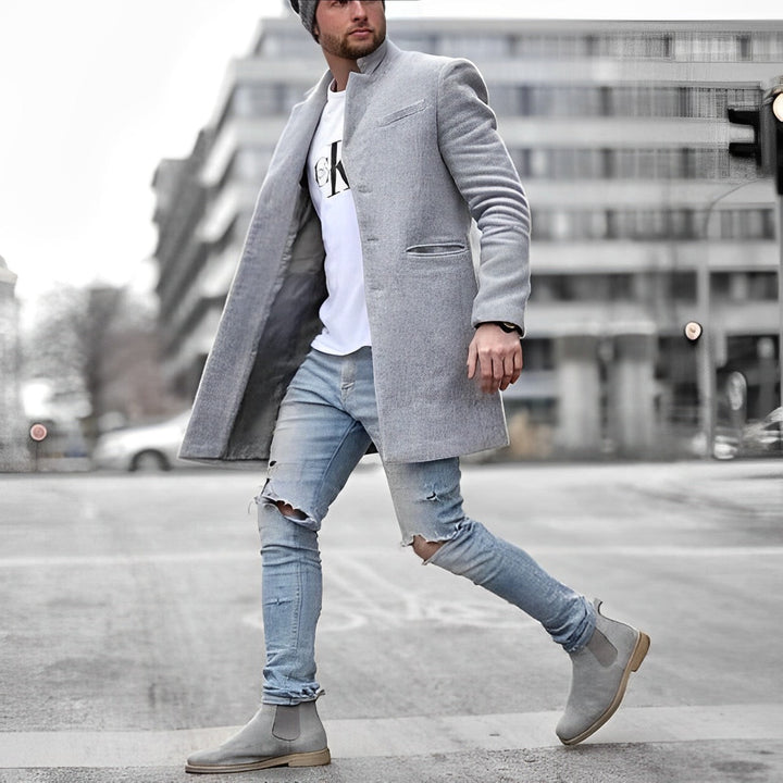Herren Lässig Wintermantel - Langes Modell