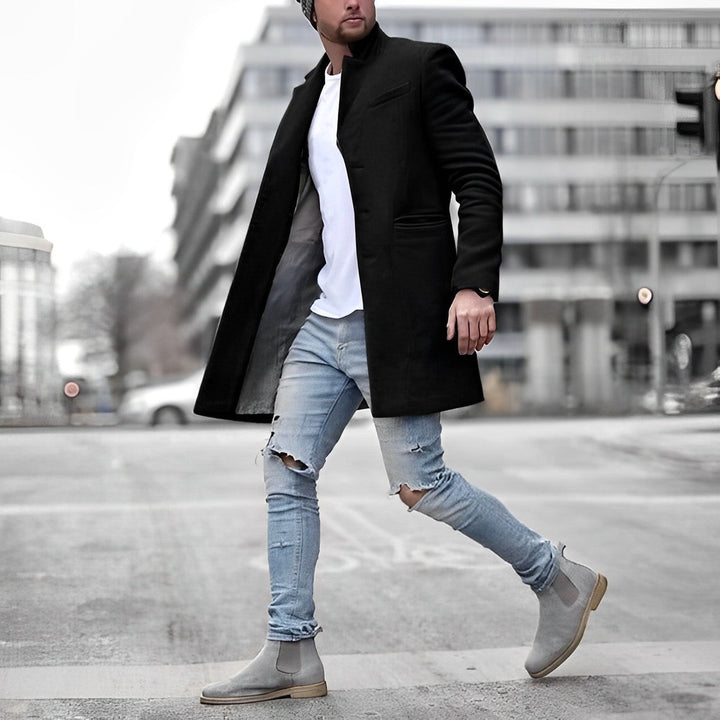 Herren Lässig Wintermantel - Langes Modell