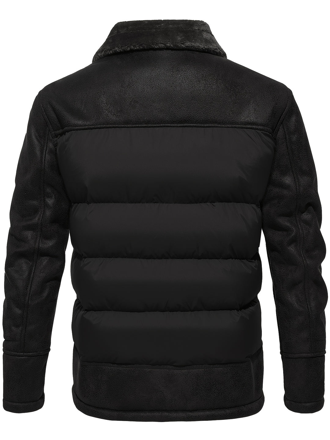 Herren Winterjacke mit Kragen – kurzes Modell