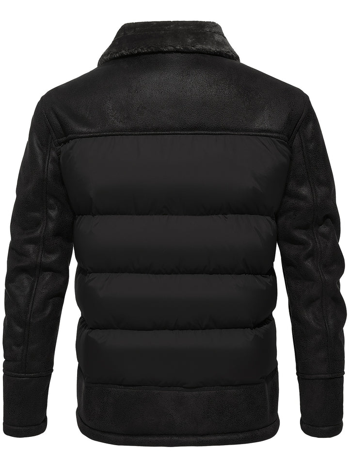 Herren Winterjacke mit Kragen – kurzes Modell