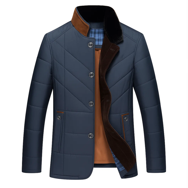 Herren Wintermantel im Klassischen Design – Langes Modell