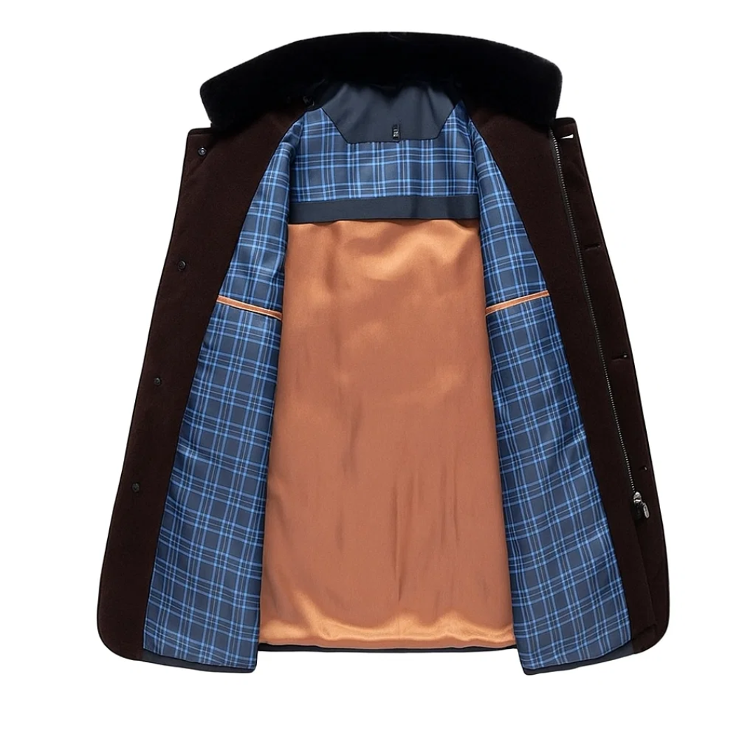 Herren Wintermantel im Klassischen Design – Langes Modell