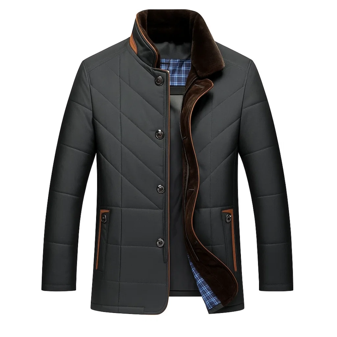 Herren Wintermantel im Klassischen Design – Langes Modell