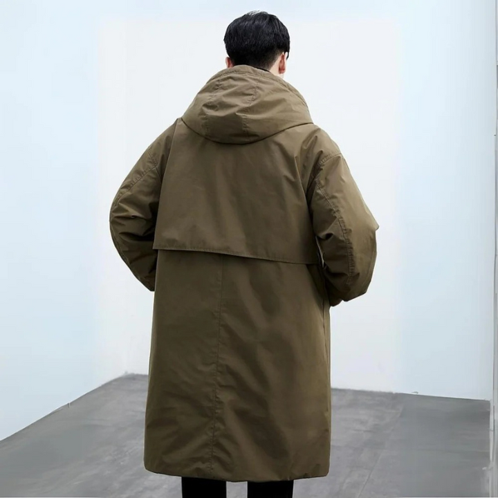 Herren Wintermantel mit Kapuze - Langer Parka