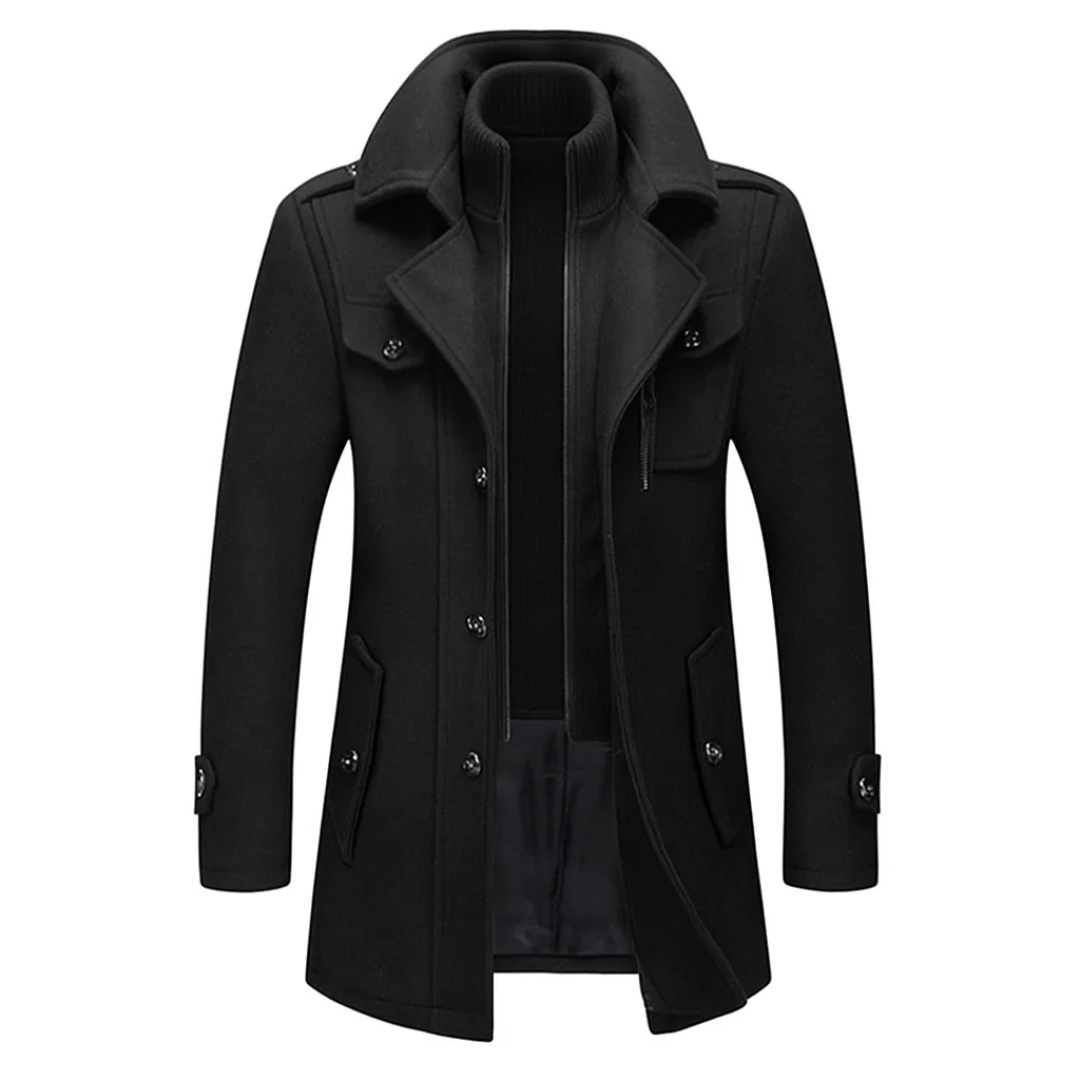 Herren Zweiteiliger Wintermantel – Langes Modell