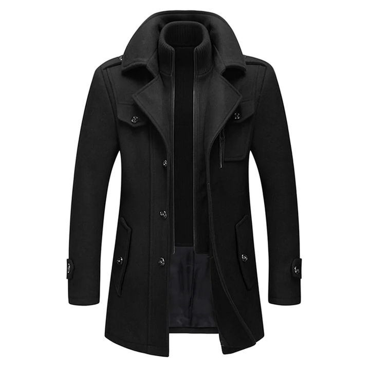 Herren Zweiteiliger Wintermantel – Langes Modell