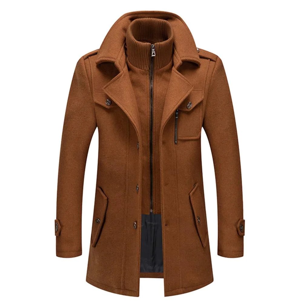 Herren Zweiteiliger Wintermantel – Langes Modell