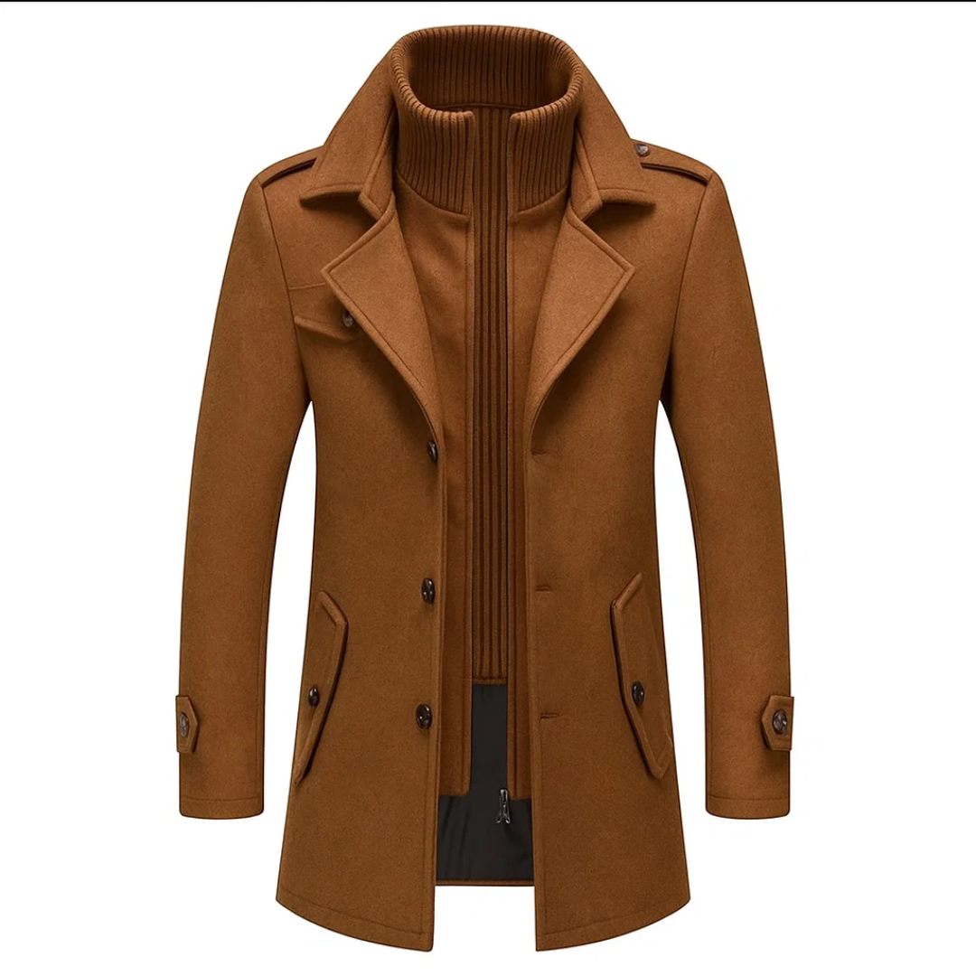 Herren Zweiteiliger Wintermantel – Langes Modell