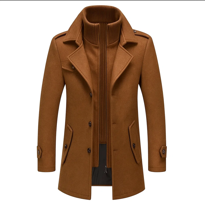 Herren Zweiteiliger Wintermantel – Langes Modell
