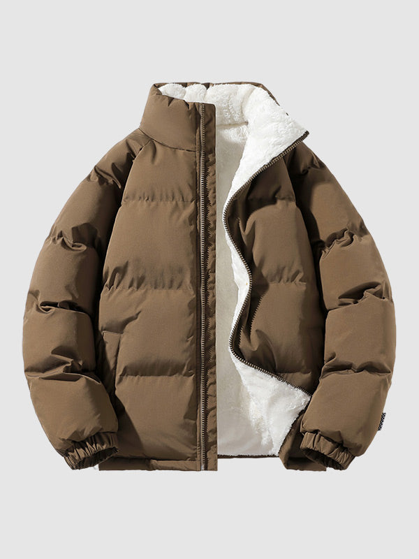 Herren Gepolsterte Winter Pufferjacke - Kurzes Modell