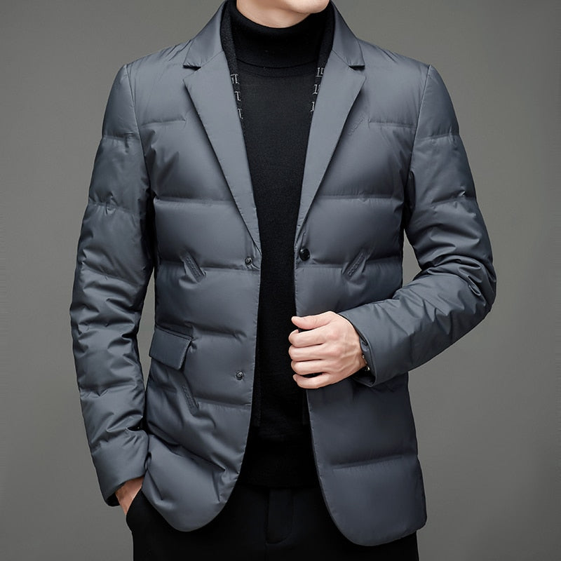 Herrenjacke mit Klassischem und Lässigem Look – Kurzes Modell
