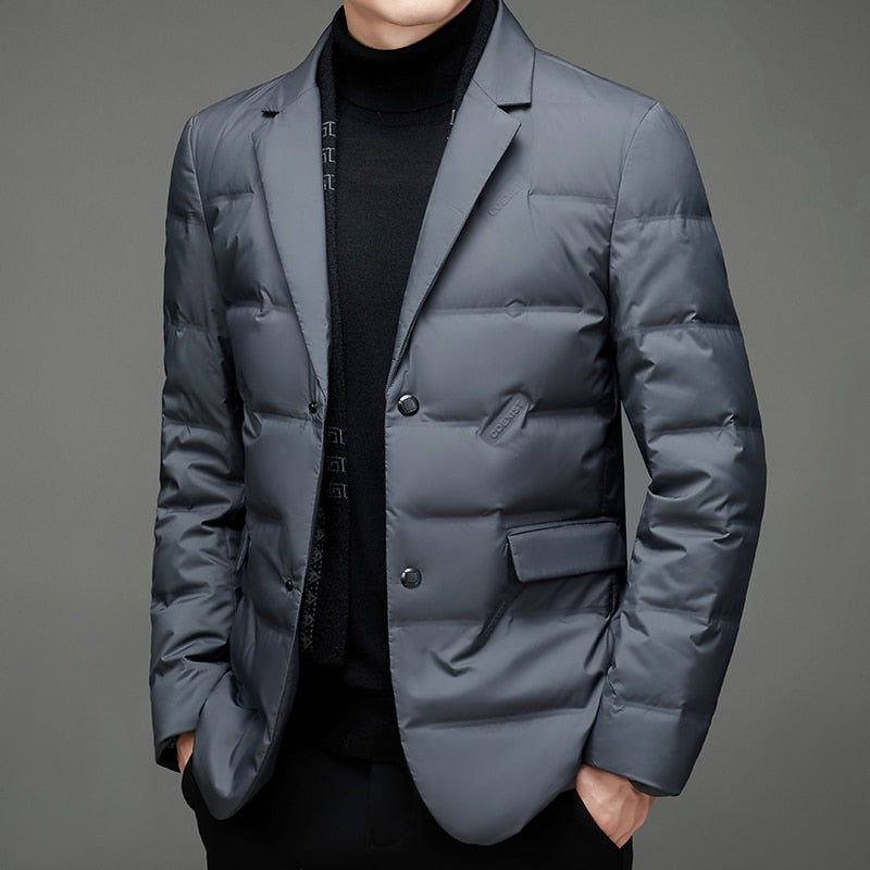 Herrenjacke mit Klassischem und Lässigem Look – Kurzes Modell