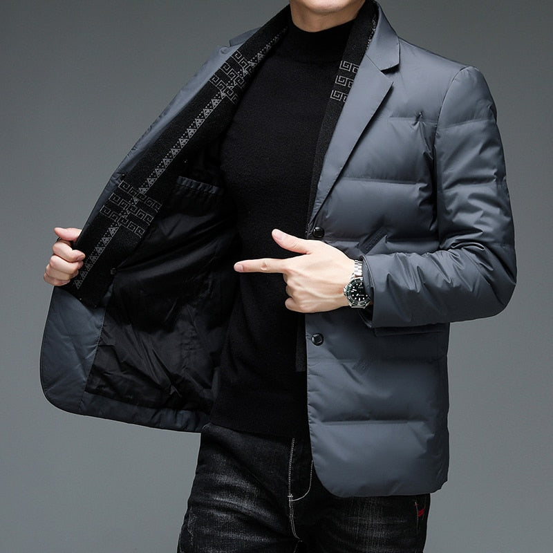 Herrenjacke mit Klassischem und Lässigem Look – Kurzes Modell