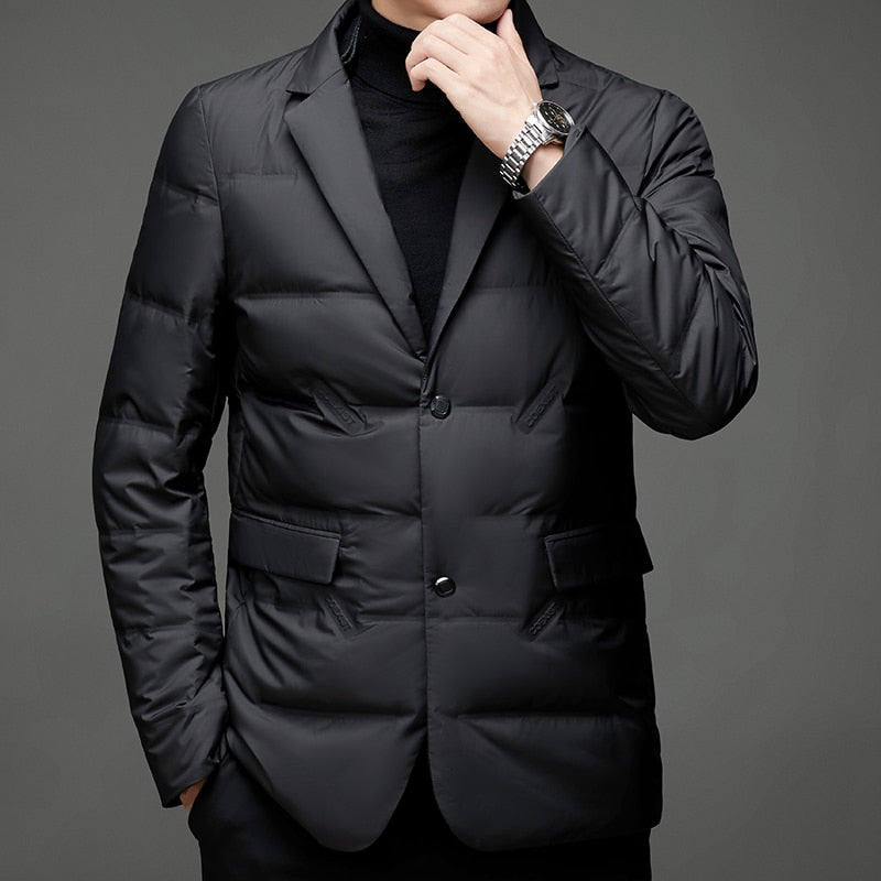 Herrenjacke mit Klassischem und Lässigem Look – Kurzes Modell