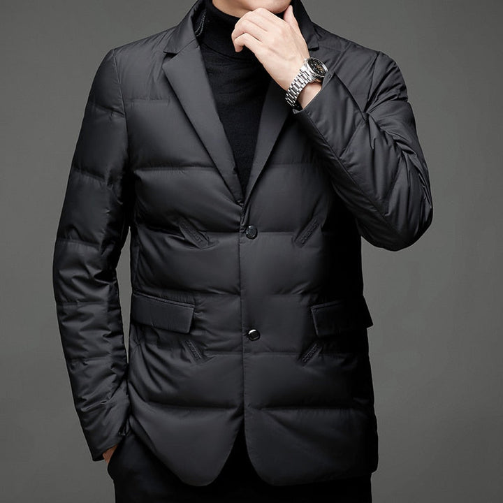 Herrenjacke mit Klassischem und Lässigem Look – Kurzes Modell
