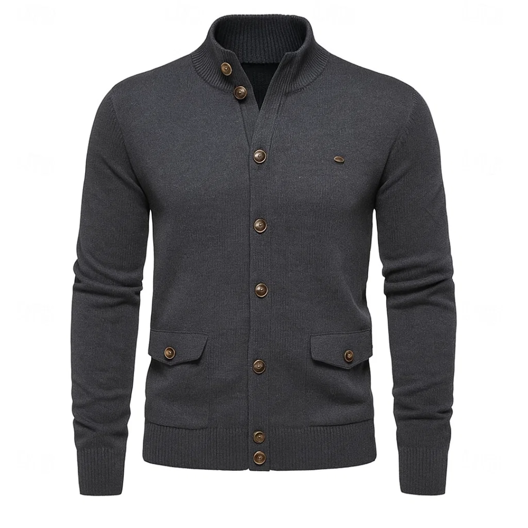 Herrenweste Klassisch mit Knopfverschluss – Lange Ärmel