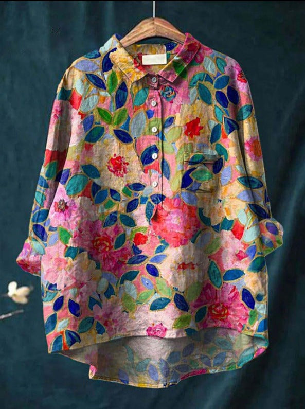 MELODY - BLUMEN KLASSIKER BLUSE