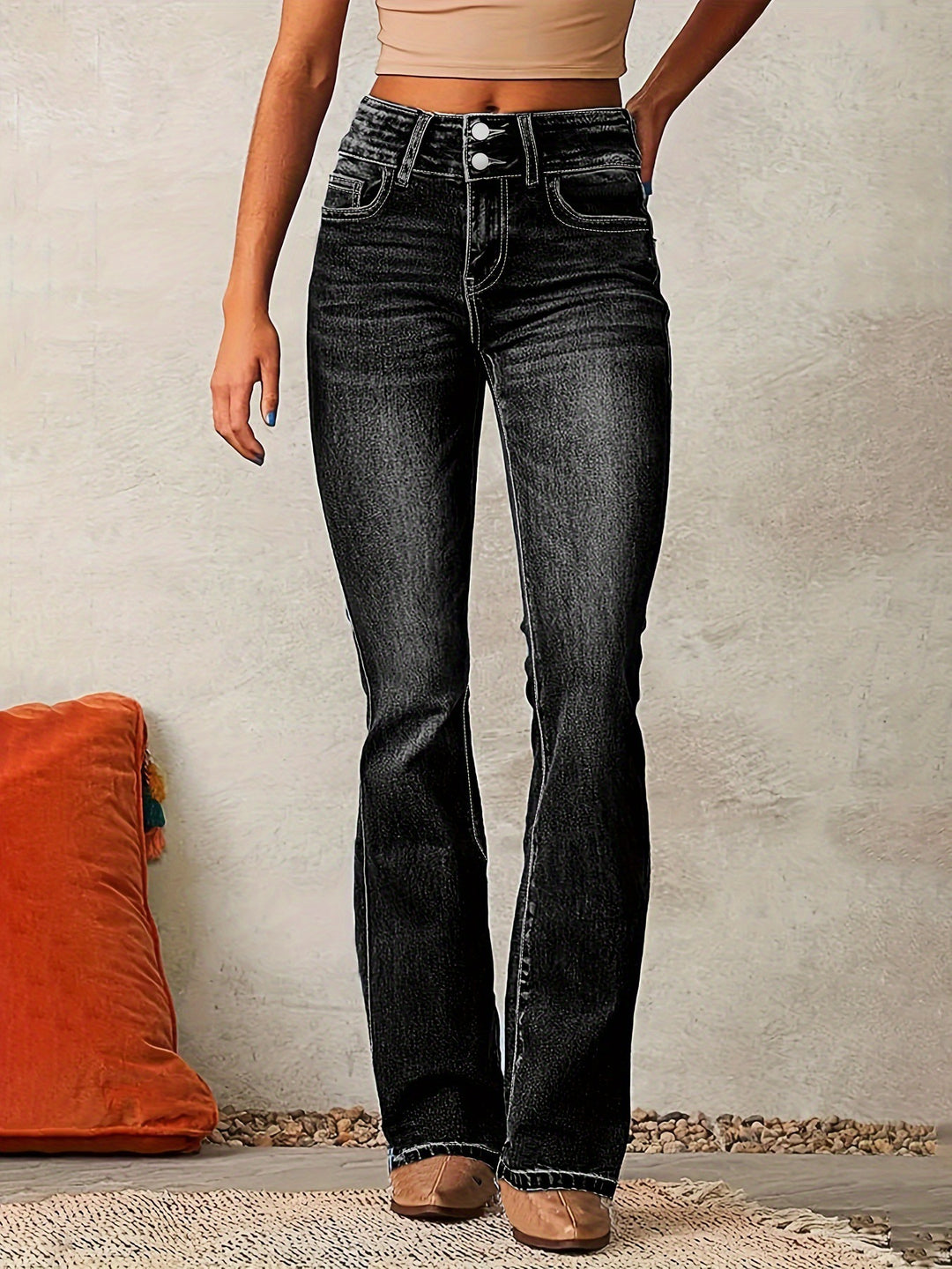 ISABEL – HIGH-WAISTED FLARED JEANS