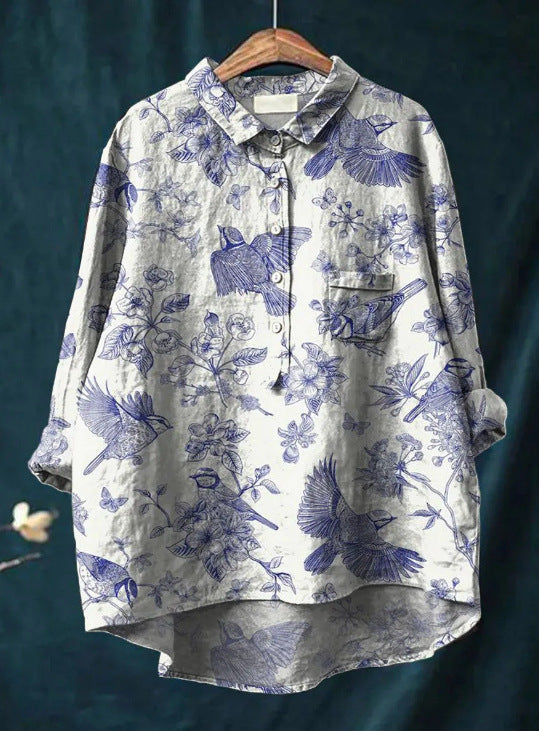 MELODY - BLUMEN KLASSIKER BLUSE