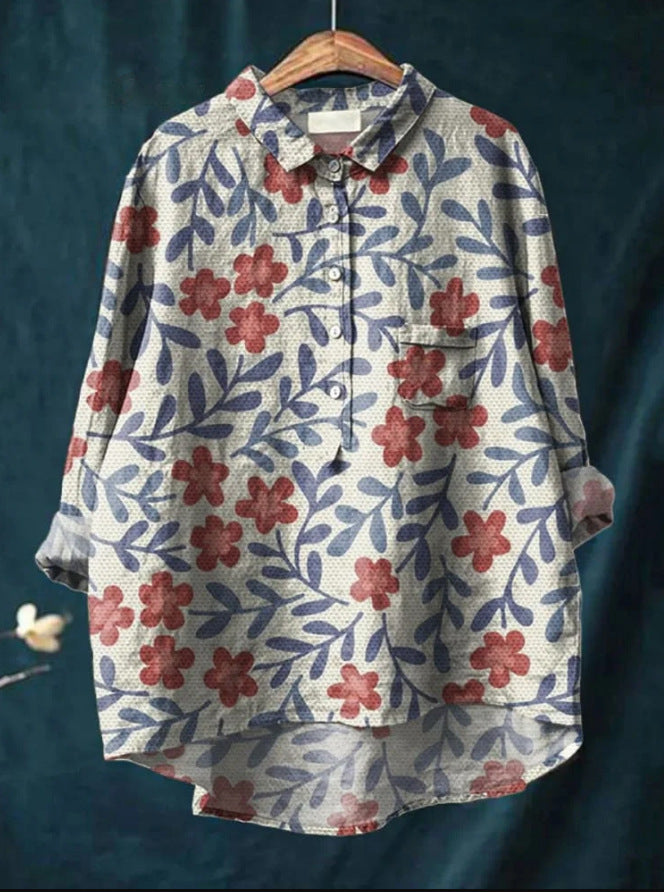 MELODY - BLUMEN KLASSIKER BLUSE