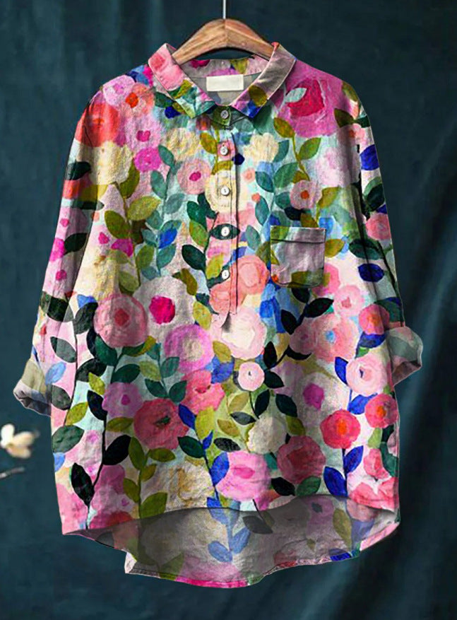 MELODY - BLUMEN KLASSIKER BLUSE