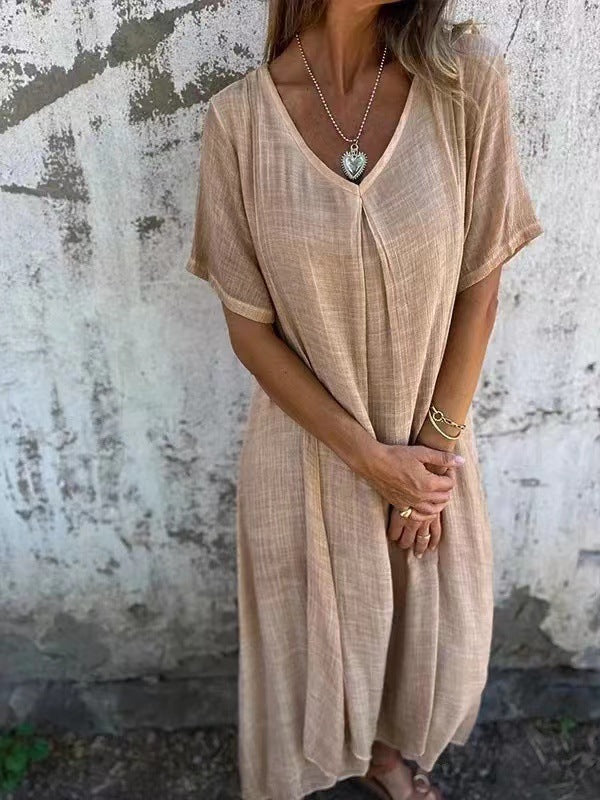 ELINE – KLEID MIT V-AUSSCHNITT