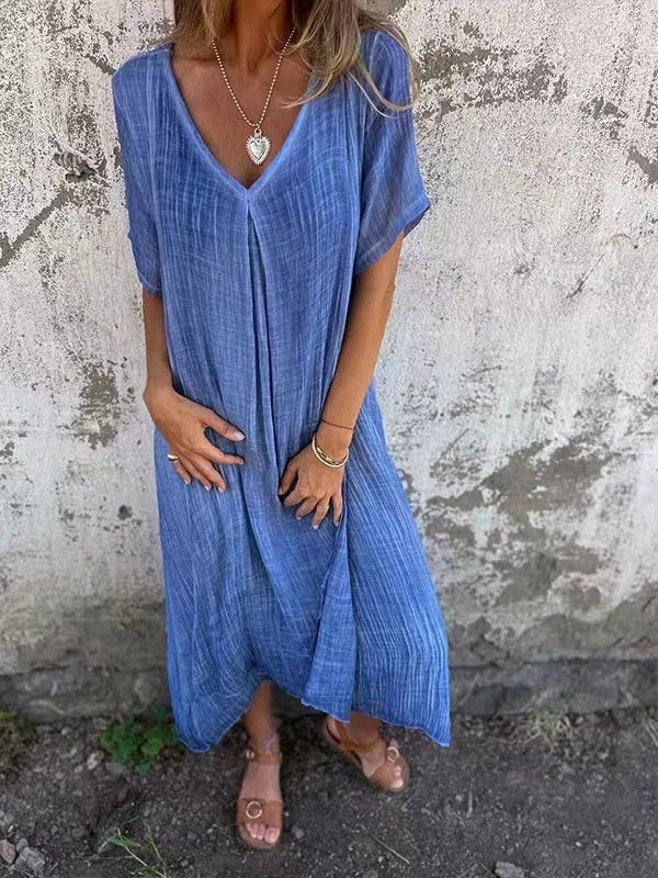 ELINE – KLEID MIT V-AUSSCHNITT