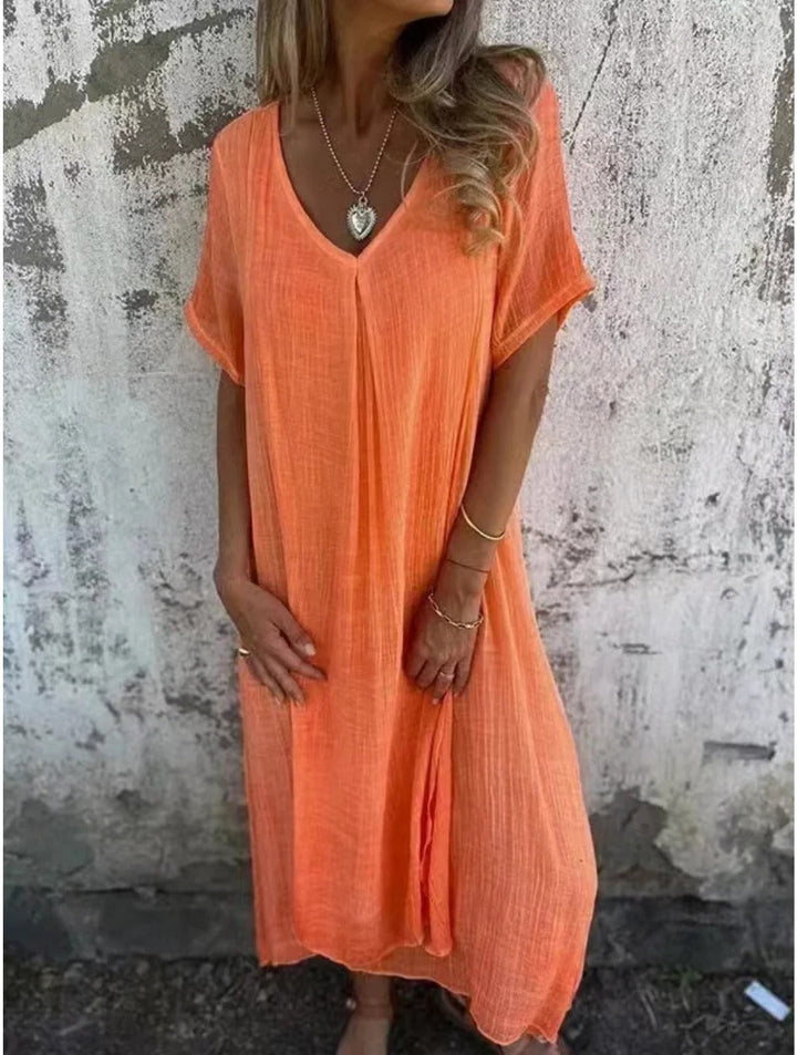 ELINE – KLEID MIT V-AUSSCHNITT