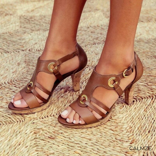 Sylvia | Bequeme Sandaletten mit Absatz