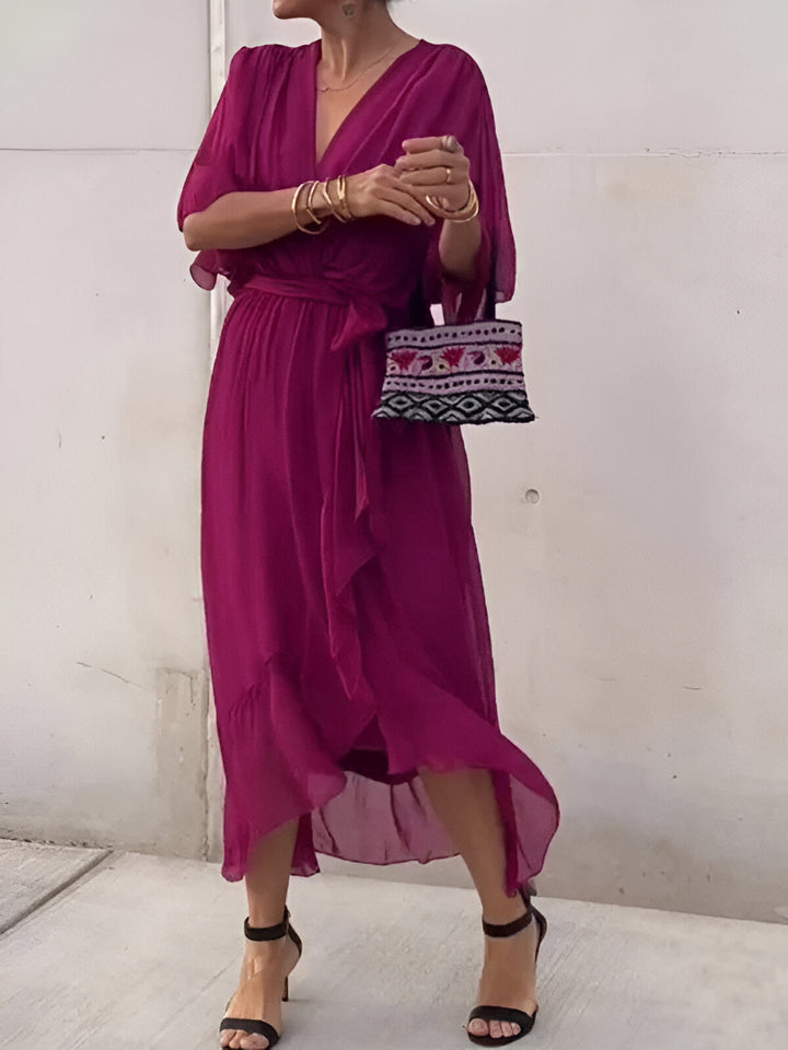 MONIQUE - KLEID MIT V-AUSSCHNITT