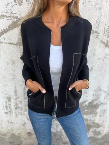 AVY - LEICHTE JACKE MIT RUNDHALSAUSSCHNITT